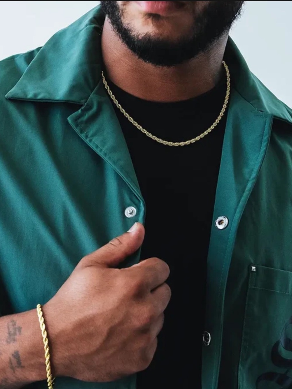 20 inch Gold Rope Chain Necklace - Men Accessories GLD Necklace